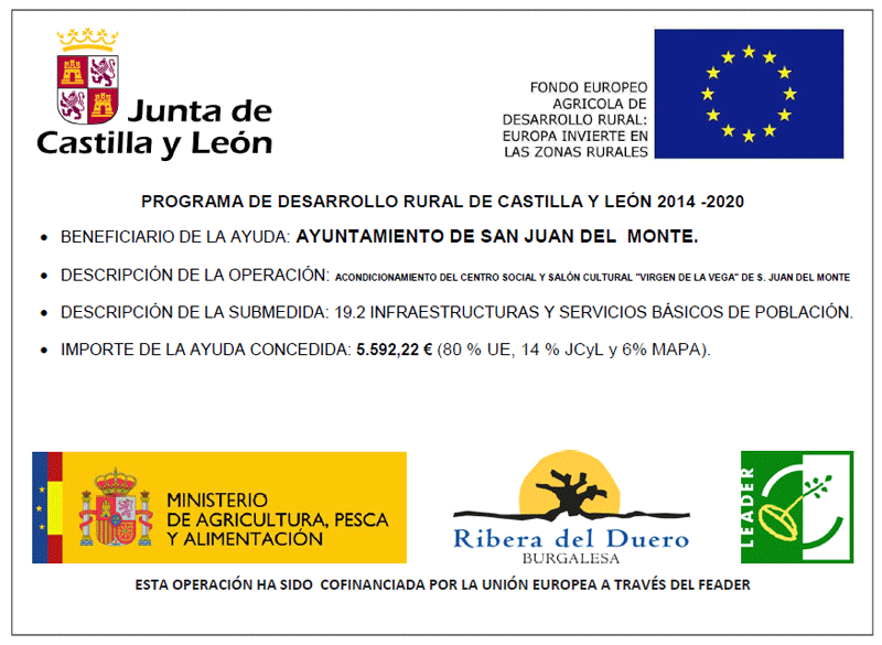 Ayuda LEADER 2014-2020. A.D.R.I. Ribera del Duero Burgalesa